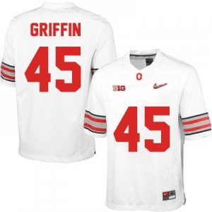 Men's NCAA Ohio State Buckeyes Archie Griffin #45 College Stitched Playoffs Authentic Nike White Football Jersey PS20Y10AW